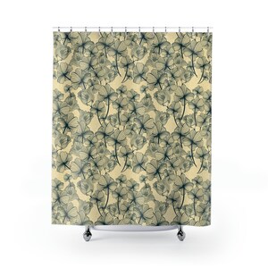 Shower Curtain, beautiful hand drawn design, modern home decor