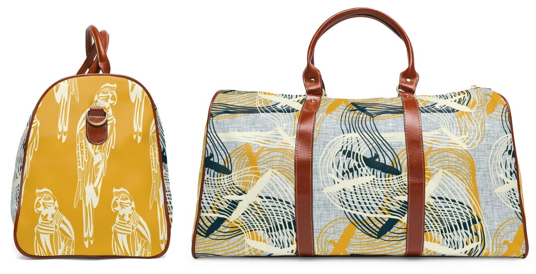 Women Duffle Bag, Floral Duffle Bag, Weekender Bag, Carry on Luggage