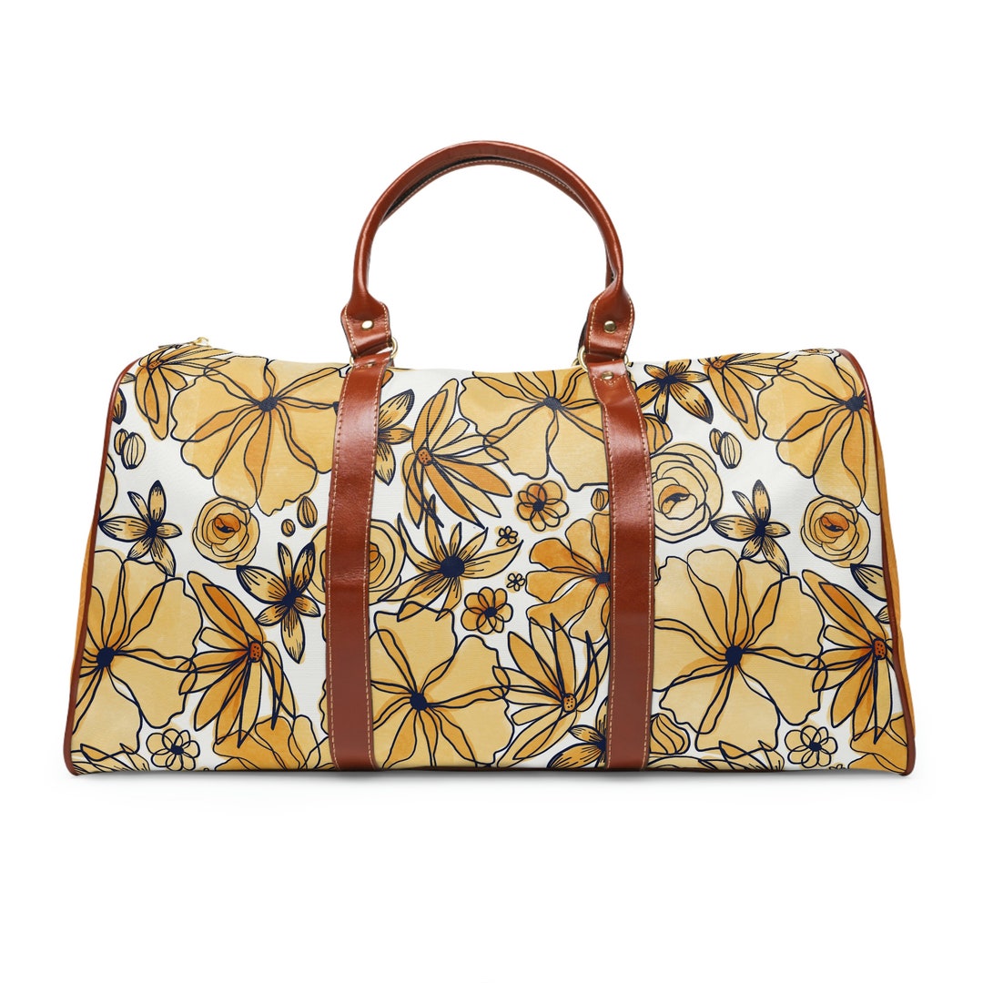 Women Duffle Bag, Floral Duffle Bag, Weekender Bag, Carry on Luggage