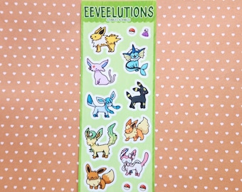 Eeveelutions Sticker Sheet