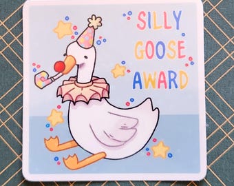 Silly Goose Award Vinyl Sticker