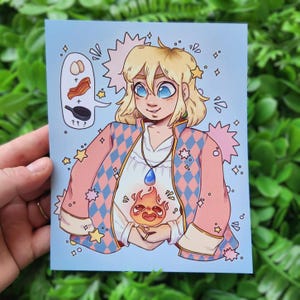 Howl and Calcifer - Howls Moving Castle Print