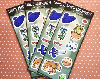 Link's Adventure Sticker Sheet