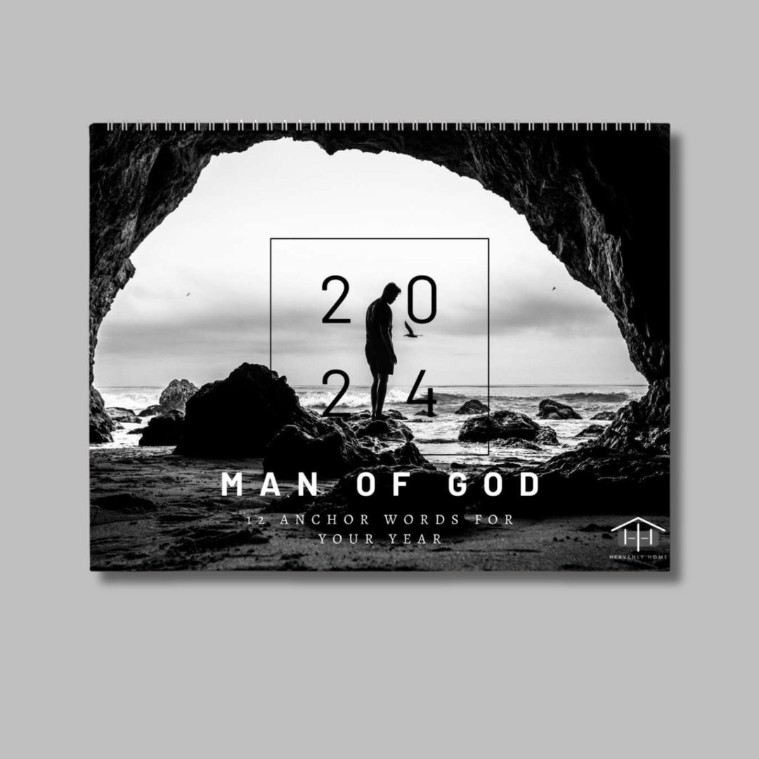 black-and-white-2024-wall-calendar-physical-calendar-etsy