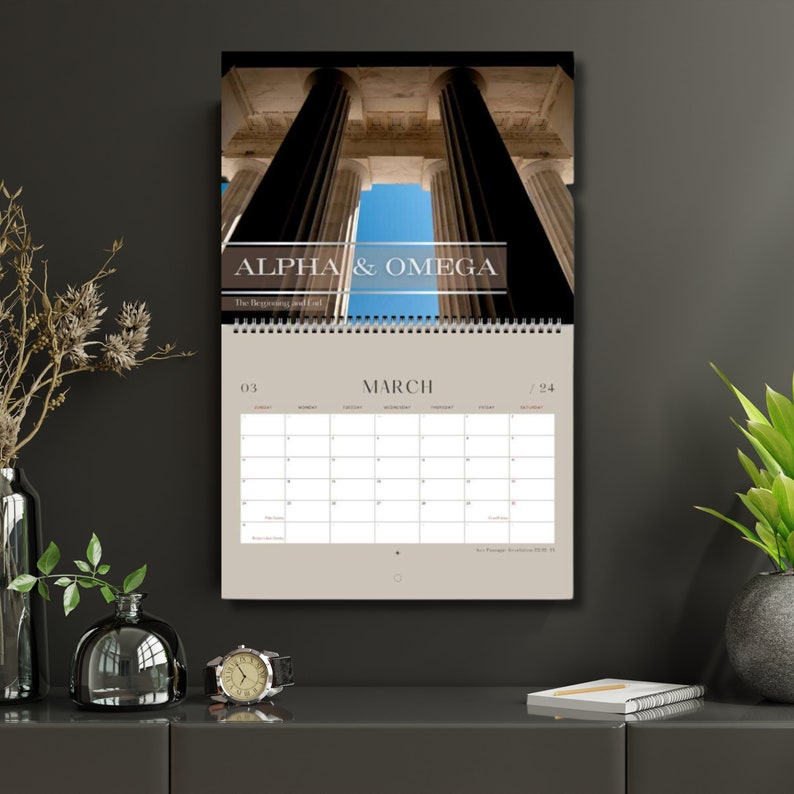 Names of God 2024 Wall Calendar Physical Calendar Christian Etsy
