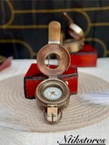 Vintage Solid Brass WWII Compass with Personalized Leather Case product logo