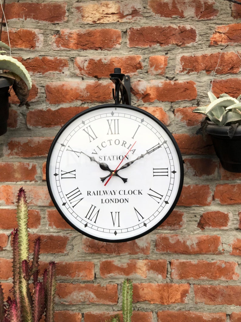 Railway Clock Wall Clock Home & Office Decor Victoria 1747 Etsy