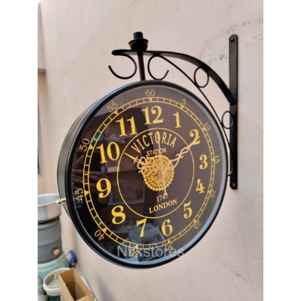 Double Sided Clock Etsy
