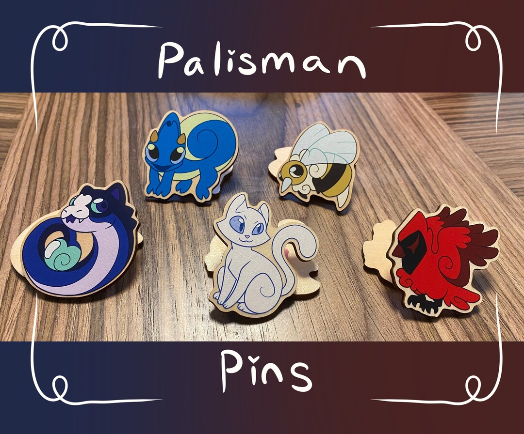 The Owl House Palisman Synthetic Wood Pins // Stringbean, Clover