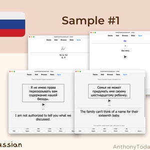 Russian Ultimate Guide Anki Flashcards | Master Vocabulary, Grammar & Pronunciation | Audio-Enhanced Study Cards for All Language Levels Russian Ultimate Guide Anki Flashcards | Master Vocabulary, Grammar & Pronunciation | Audio-Enhanced Study Cards