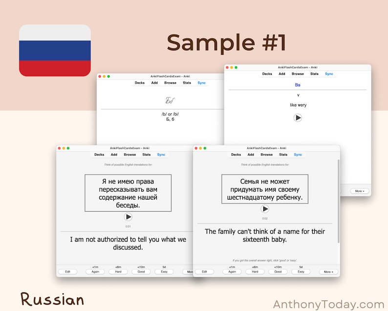Russian Ultimate Guide Anki Flashcards | Master Vocabulary, Grammar & Pronunciation | Audio-Enhanced Study Cards for All Language Levels Russian Ultimate Guide Anki Flashcards | Master Vocabulary, Grammar & Pronunciation | Audio-Enhanced Study Cards