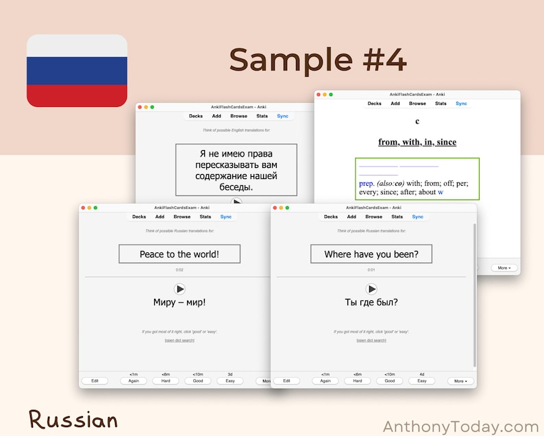 Russian Ultimate Guide Anki Flashcards | Master Vocabulary, Grammar & Pronunciation | Audio-Enhanced Study Cards for All Language Levels Russian Ultimate Guide Anki Flashcards | Master Vocabulary, Grammar & Pronunciation | Audio-Enhanced Study Cards