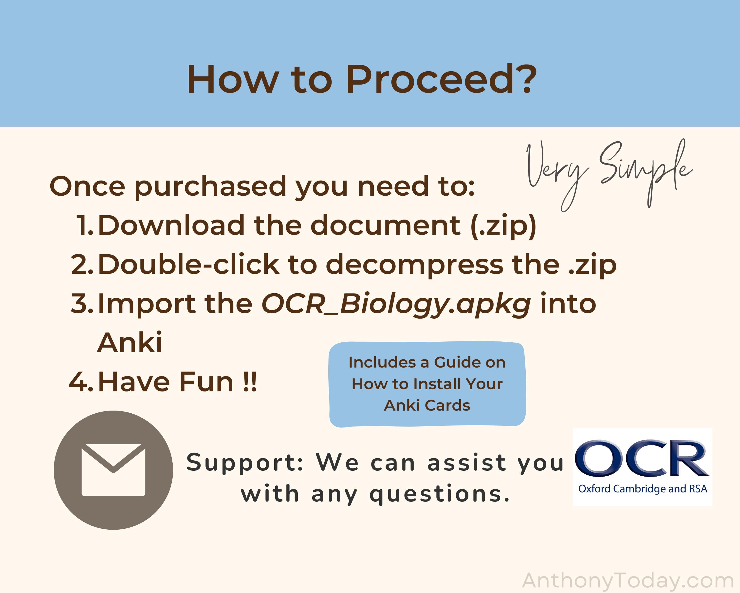 A Level Biology OCR Anki Flashcards: Official Exam Question Study Guide ...