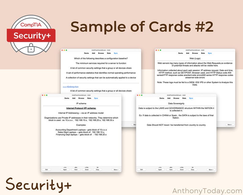 Comptia Security+ V7 Flashcards Anki | Question SY0-701 Exam Prep ...