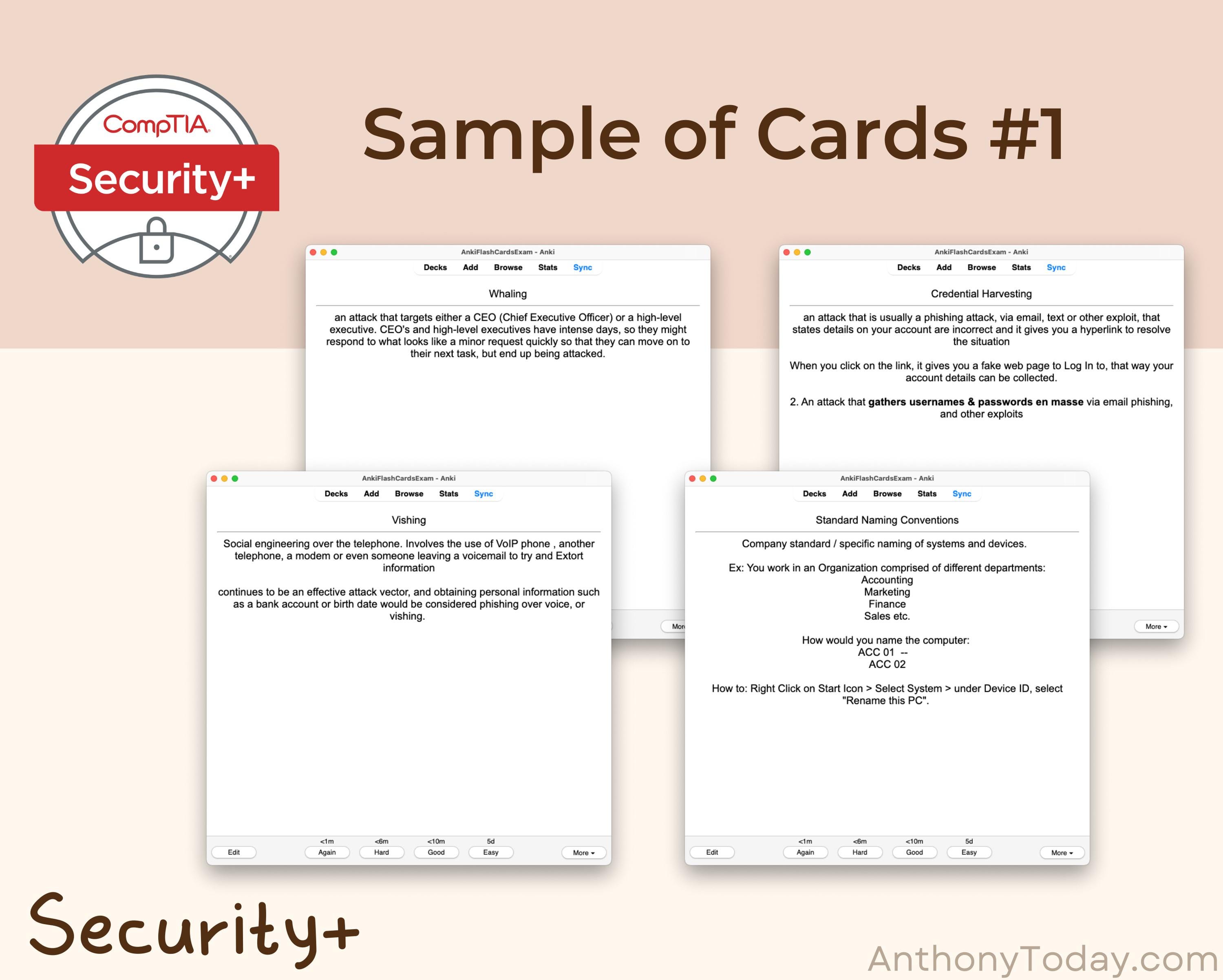 Comptia Security+ V7 Flashcards Anki | Question SY0-701 Exam Prep ...