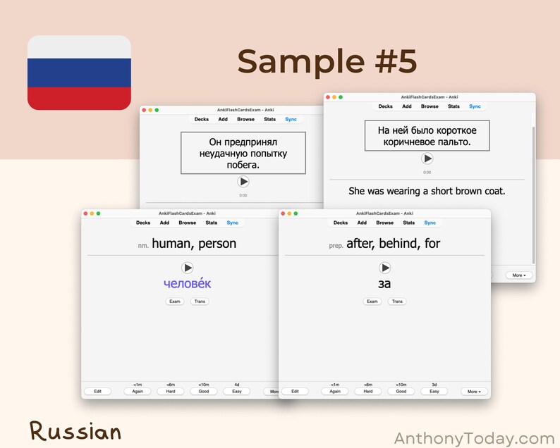 Russian Ultimate Guide Anki Flashcards | Master Vocabulary, Grammar & Pronunciation | Audio-Enhanced Study Cards for All Language Levels Russian Ultimate Guide Anki Flashcards | Master Vocabulary, Grammar & Pronunciation | Audio-Enhanced Study Cards