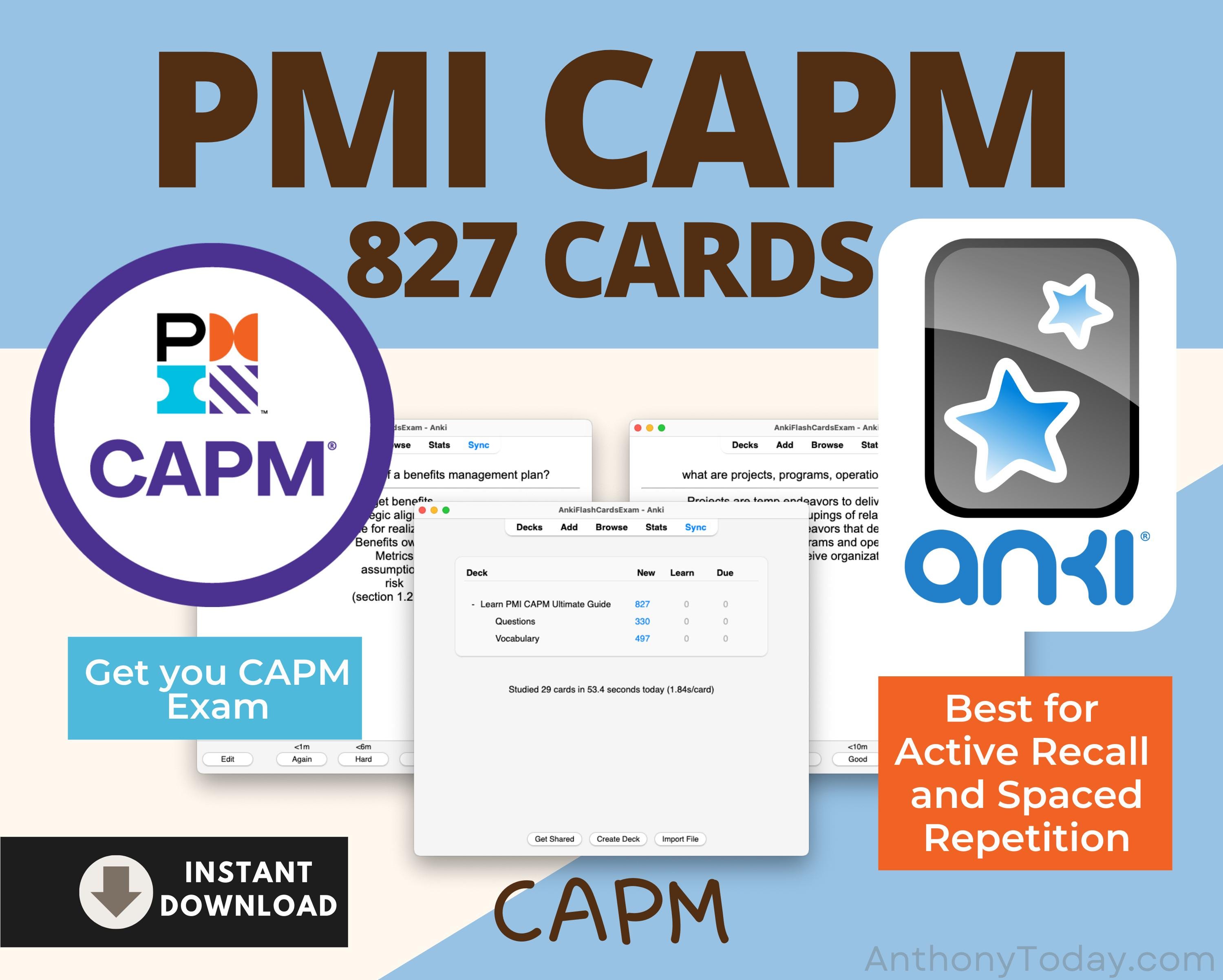 PMI CAPM フラッシュカード Anki | プロジェクトマネジメント試験対策 CAPM 問題集（デジタルダウンロード） - Etsy 日本