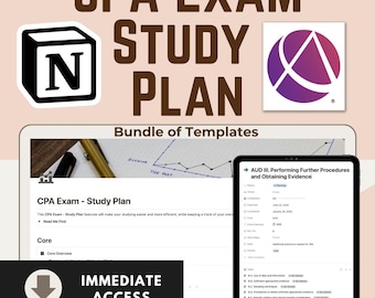 Notion Template: CPA Exam Study Plan (Digital Download)