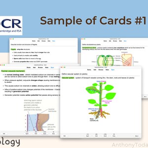 A Level Biology OCR Anki Flashcards: Official Exam Question Study Guide ...