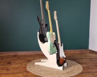 Guitar Rack, Bass Stand, Multiple Guitar Holder, Floor Stand for Guitar, Stand for 3 Guitars