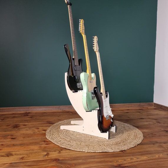 Wood Multiple Guitar Stand,guitar Rack,guitar Furniture,guitarist Birthday  Gift,guitar Room Decor,musical Instrument Stand -  Israel