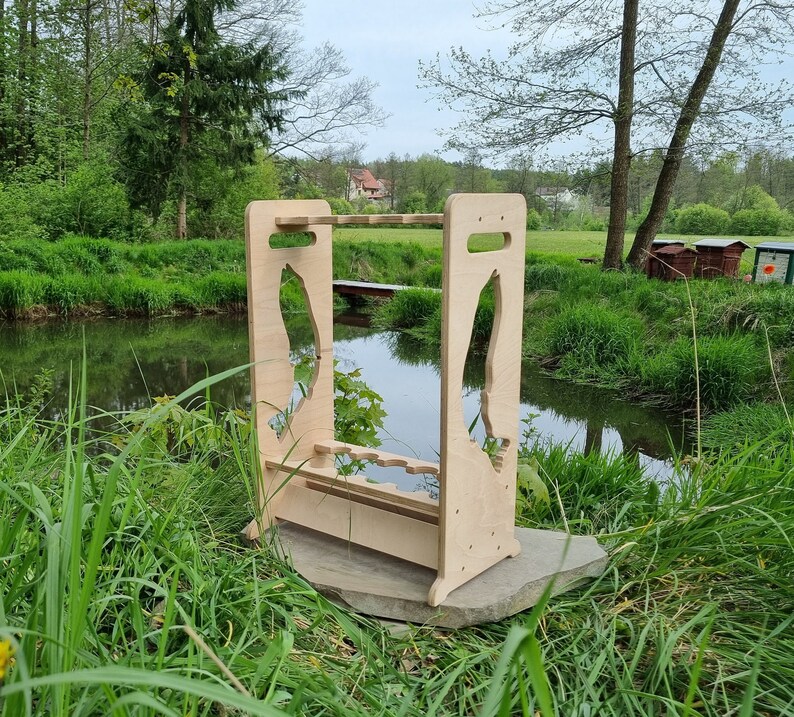 Fishing Rod Stand, 11 Poles, Fishing Rod Floor Rack, Gift for Fisherman