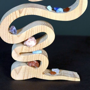 Snake Crystal Shelf Display for Stones Holder Wall Hanging Decor