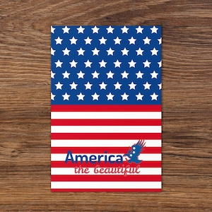 Patriotic USA Flag Greeting card Thank you for your service, Veterans day cards, Soldier card, Military card, Flag card, American flag card,