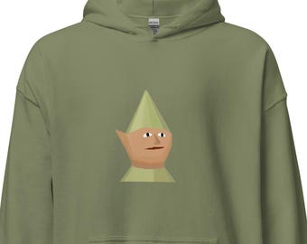 Sudadera con capucha de meme de gnomo / Sudadera divertida de OSRS / Regalo nostálgico para jugadores de MMORPG / Ropa urbana retro de fantasía para videojuegos