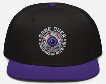 Pixel Eye Gaming Snapback Hat: Gamer Dad Gift