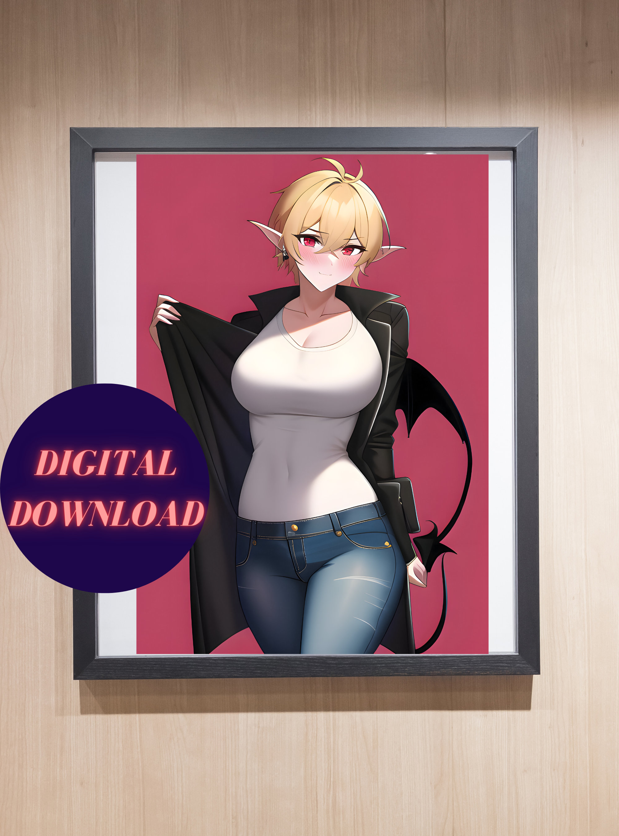 Succubus Futa Anime Girl Waifu Digital Printhome Decor for Anime Fans and  Otakus With Thicc Ecchi Genderbent Waifu Anime Girlanime Art - Etsy Hong  Kong