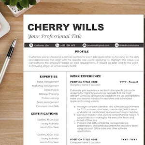 Clean Resume Template Word Minimalist Professional Resume Modern Resume Template 2 Page ATS Friendly Resume by Templatebin