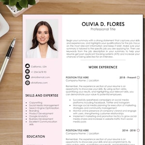 Clean Resume Template Word Minimalist Professional Resume Modern Resume Template 2 Page ATS Friendly Resume by Templatebin