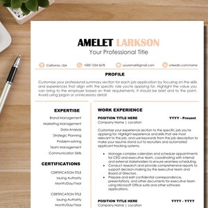 Clean Resume Template Word Minimalist Professional Resume Modern Resume Template 2 Page ATS Friendly Resume by Templatebin