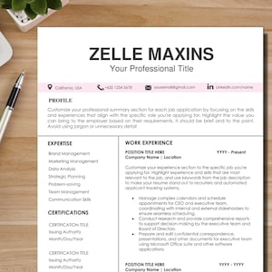 Clean Resume Template Word Minimalist Professional Resume Modern Resume Template 2 Page ATS Friendly Resume by Templatebin