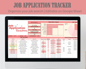 Job Application Tracker Spreadsheet: Career Planner Dashboard (Google Sheet)