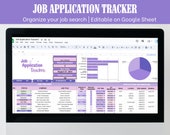 Job Application Tracker: Google Sheet Career Planner (Digital Download)