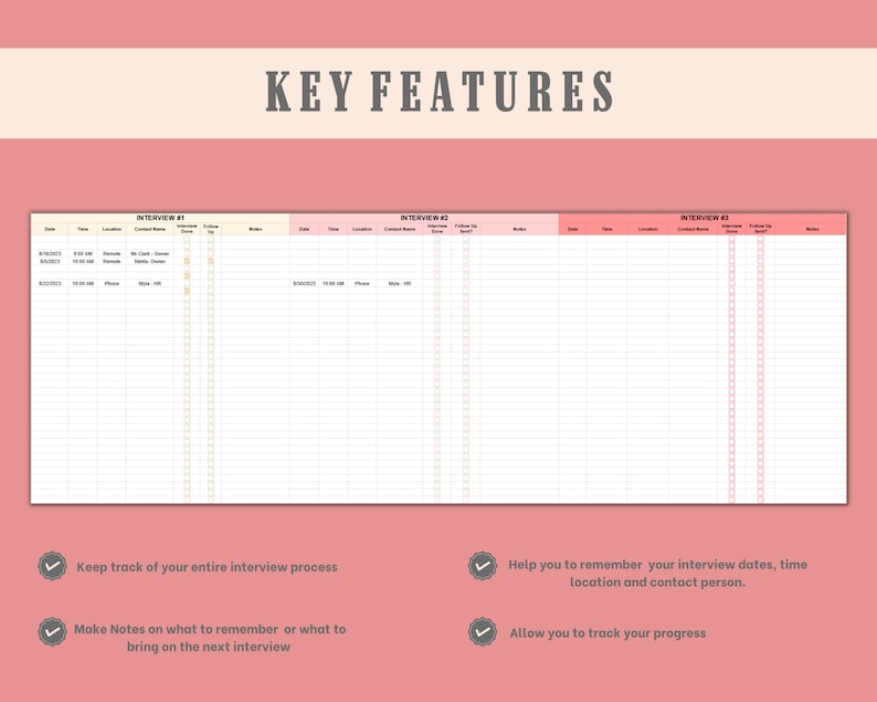Job Application Tracker Spreadsheet: Career Planner Dashboard (google ...