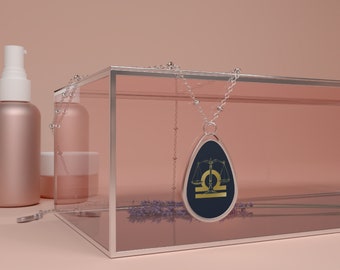 Horoskop/Sternzeichen Ovale Kette - WAAGE