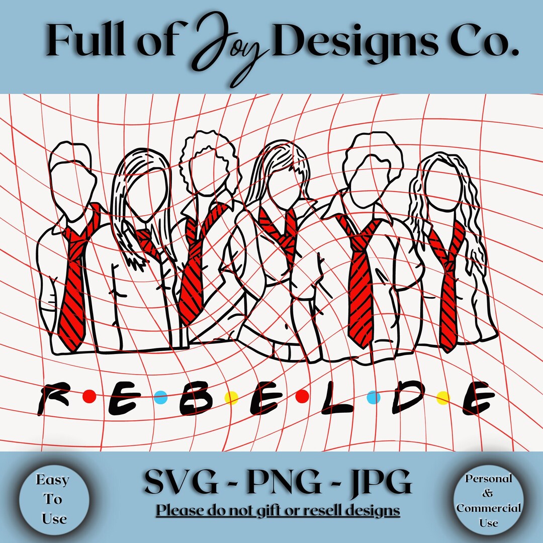 Rebelde Digital Files RBD Svg Friends Rebelde RBD Png RBD - Etsy UK