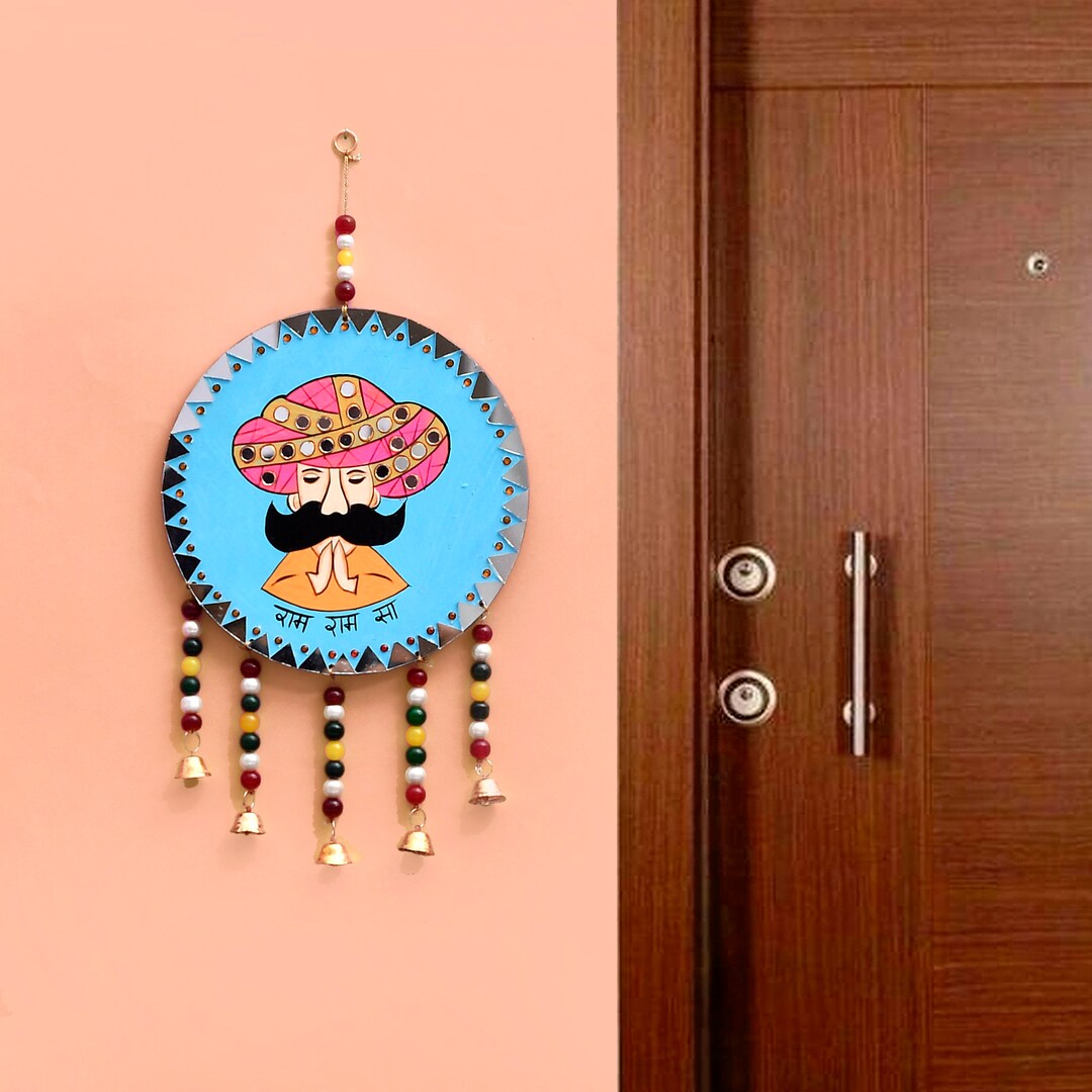 Sky Blue Unique Wall Hangings Art Deco Wall Hangings Hand Etsy