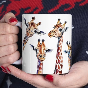 Cute Confusion of Giraffes Mug Perfect for any Giraffe lover