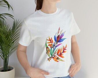 Chic , Vibrant Floral T-shirt - Etsy