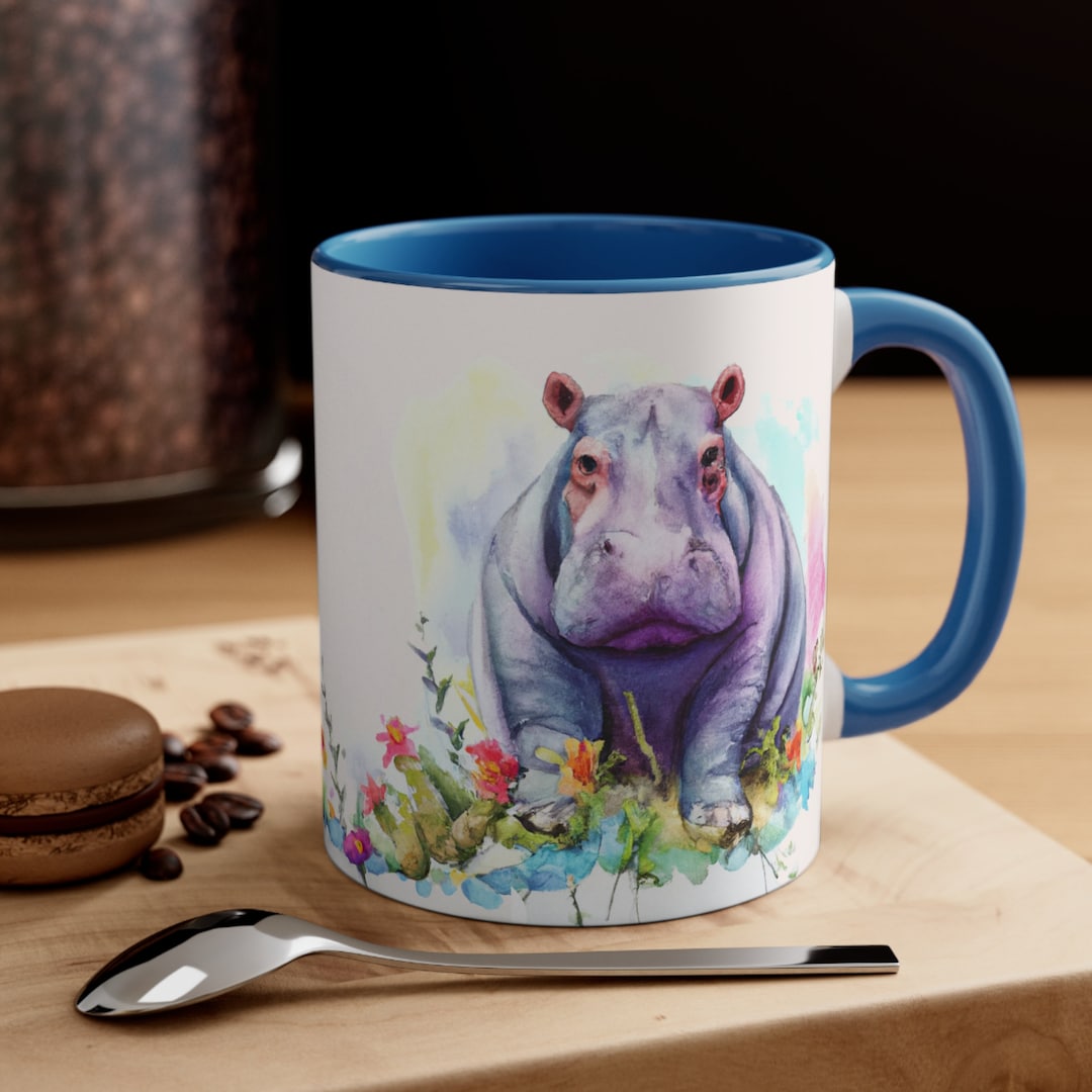 Cute Hippopotamus Mug Perfect for Hippo Lovers Etsy