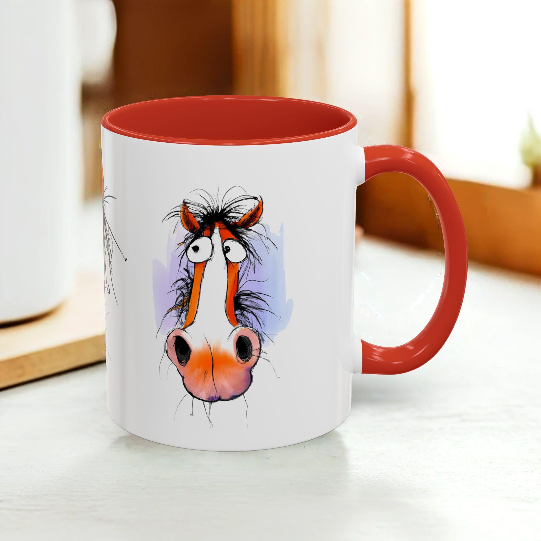 ユニークな馬のマグカップ - Etsy 日本