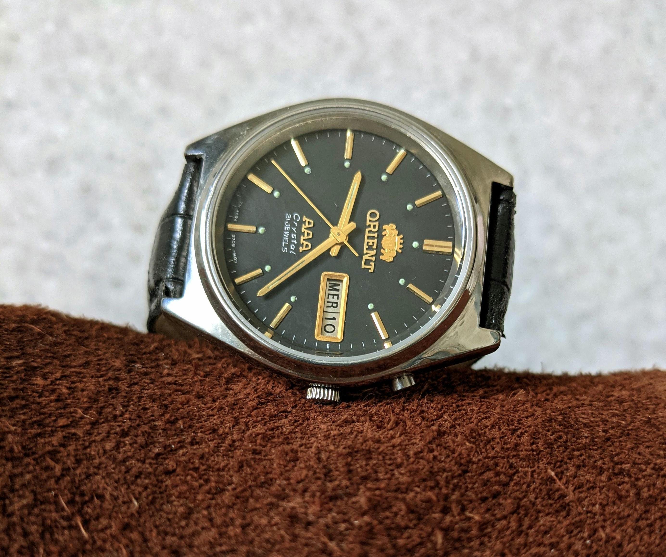 Автоматические часы Orient Tristar Crystal 21 Jewels - Etsy