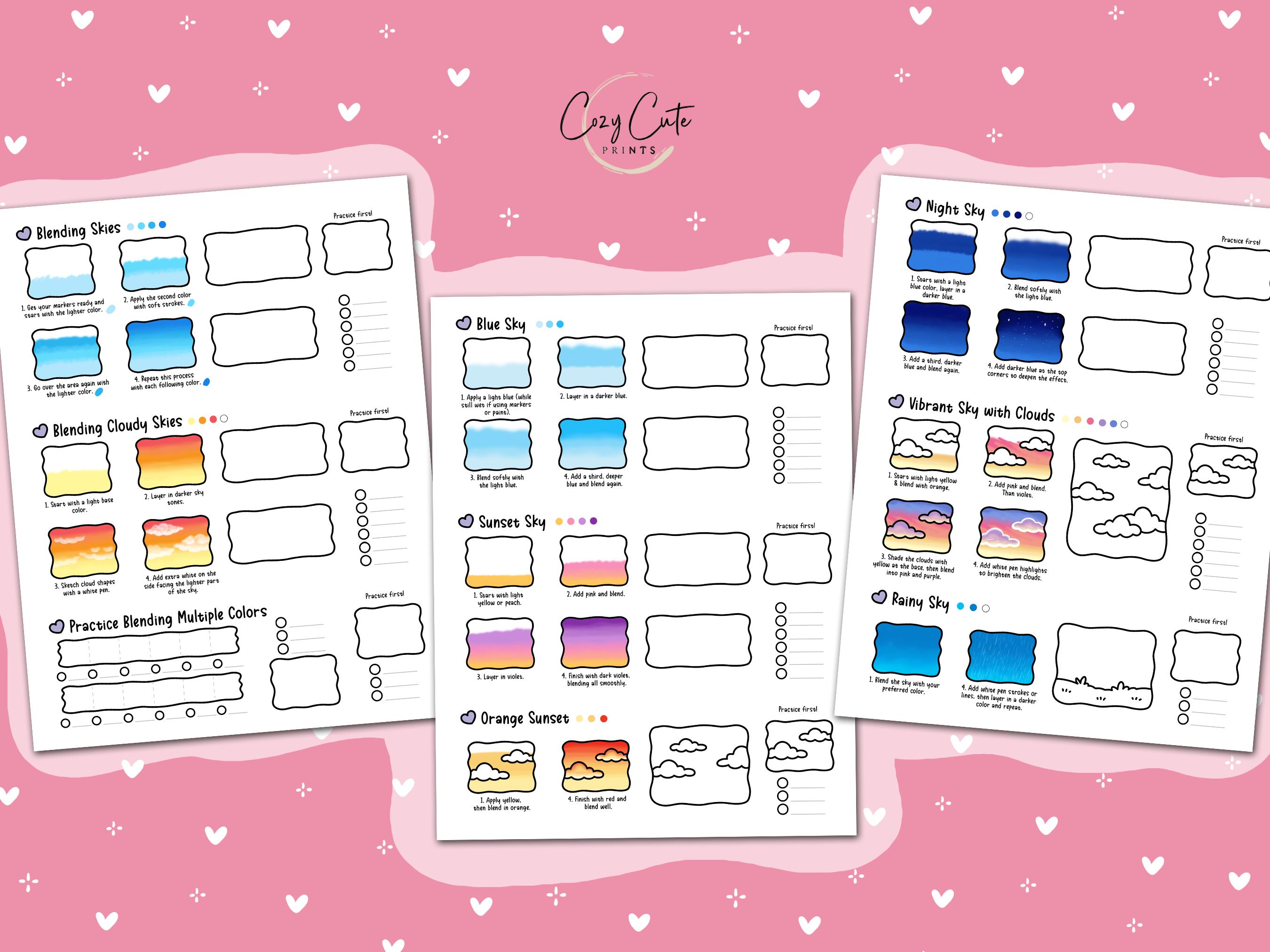 How to Color? – Part 3 (printable PDF Guide Series), Coloring Practice ...