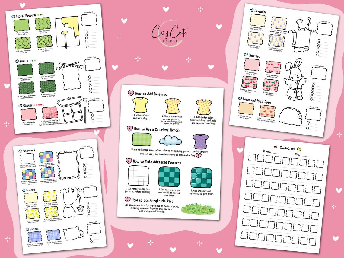 How to Color? – Part 1 (printable PDF Guide Series), Coloring Practice ...