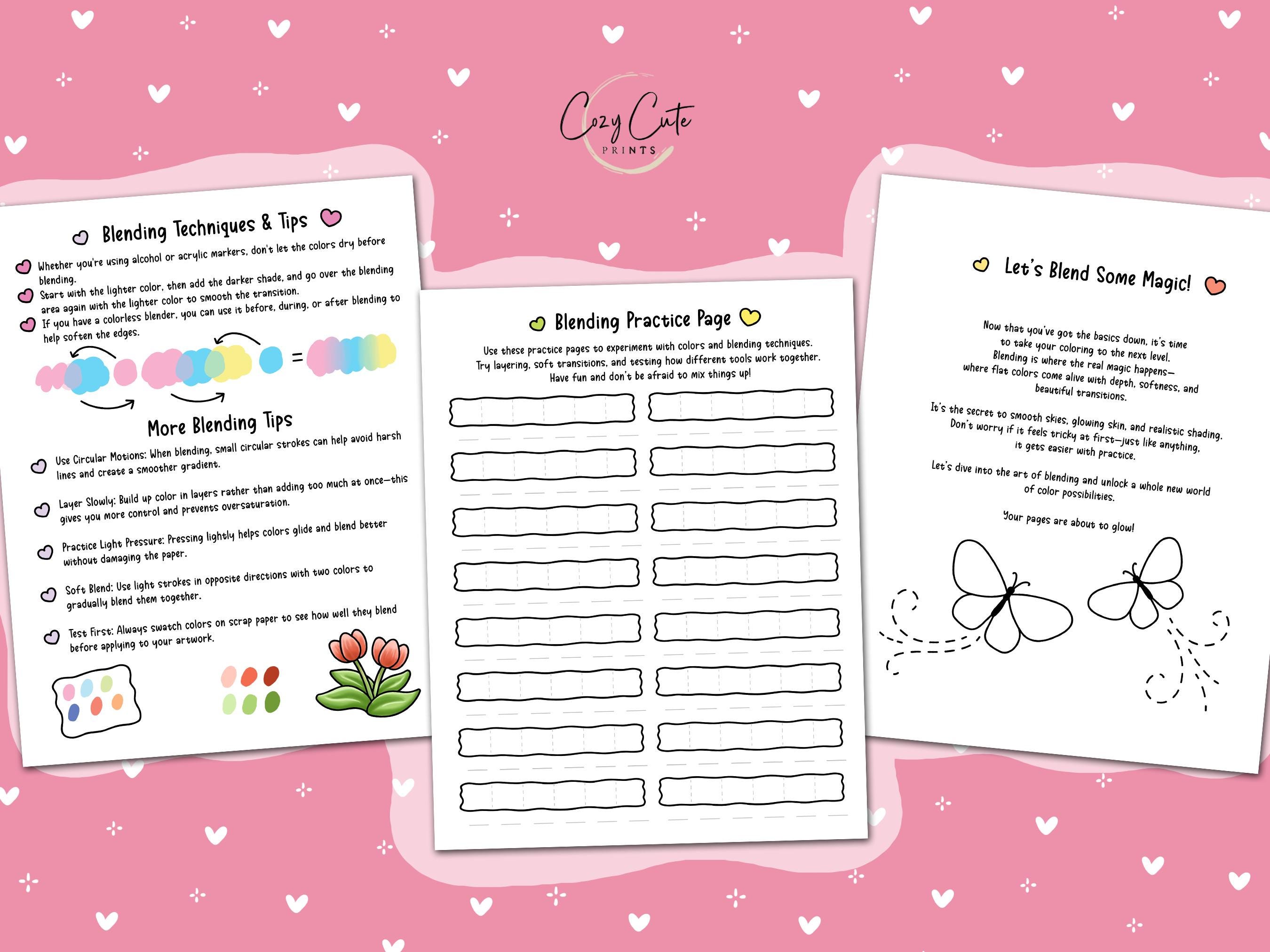 How to Color? – Part 3 (printable PDF Guide Series), Coloring Practice ...