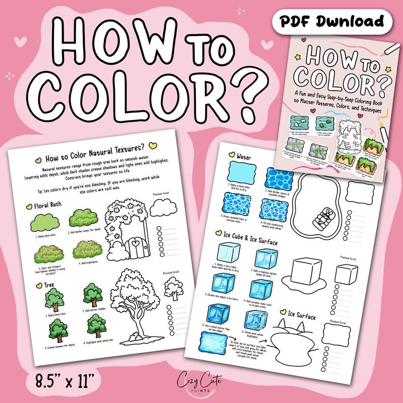 Color Tutorials Printable - Etsy